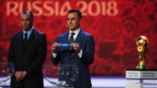 Fabio Cannavaro en el sorteo