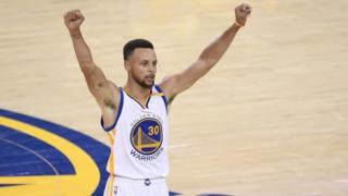 Stephen Curry de los Warriors