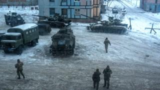 Украинские танки в Авдеевке