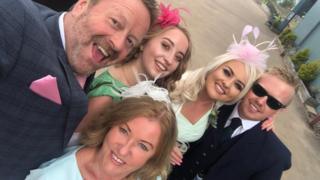 Ian Jackson with his wife Caroline and three children Keanna, Channing and Jaimi