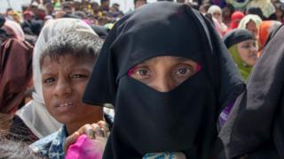 একজন রোহিঙ্গা নারী।