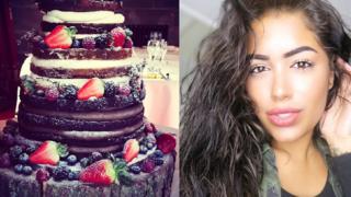 Chocolate cake and Malin Andersson