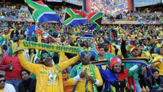 Fans at World Cup 2010 in South Africa