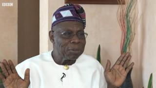 Former Nigeria president Olusegun Obasanjo