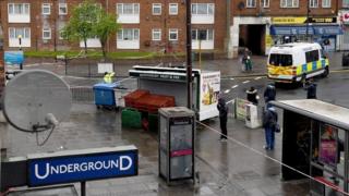 Police near Queensbury station