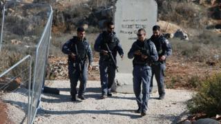 İsrail sınır güvenlik polisleri