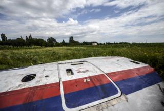 Wreckage from MH17