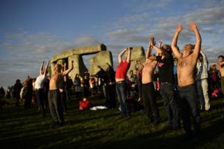 Crowds at Stonehenge