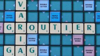 Groutier on a Scrabble board