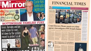 Daily Mirror and Financial Times