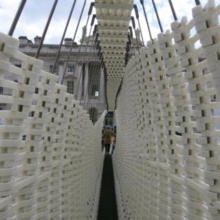 One of the installations of the London Design Biennale 2018 - Greece's entry called Disobedience
