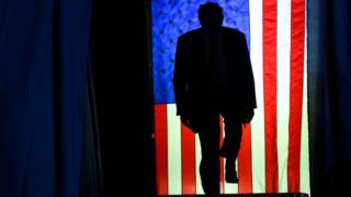 Former U.S. President Donald Trump enters Erie Insurance Arena for a political rally while campaigning for the GOP nomination in the 2024 election on July 29, 2023 in Erie, Pennsylvania.