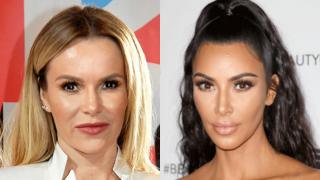 Amanda Holden (left) and Kim Kardashian