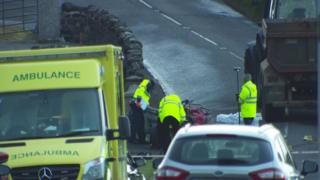 scene of collision in Ballycastle