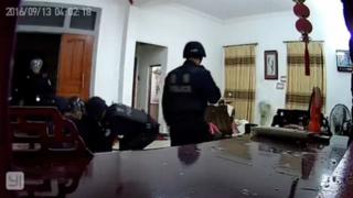 警方抓捕村民過程(烏坎村村民提供片段13/9/2016)