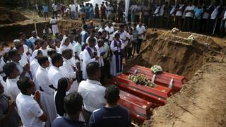 Funeral near St. Sebastian Church in Negombo