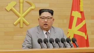 北朝鮮の最高指導者、金正恩朝鮮労働党委員長は韓国に向けてオリーブの枝を差し伸べているように見える