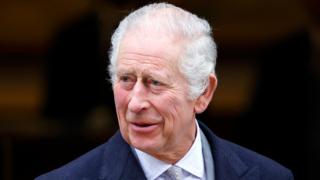 King Charles III leaves The London Clinic after undergoing a corrective procedure for an enlarged prostate on 29 January 2024 in London, England