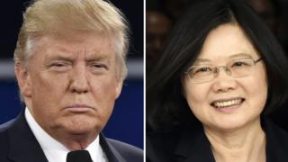 Ông Donald Trump và bà Thái Anh Văn
