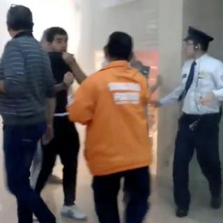 Humo tras la explosión.