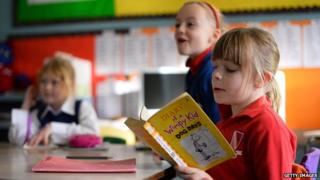 Girls reading