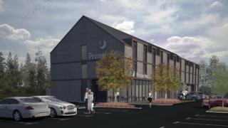 Illustration of planned Premier Inn