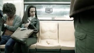 The so-called "penis seat" appeared in a viral video showing commuters on Mexico City's metro