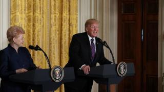 Дональд Трамп и Даля Грибаускайте