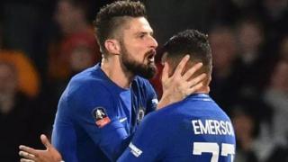Olivier Giroud asoma Emmerson inyuma yaho amuhereye ipasi yatumye atsinda