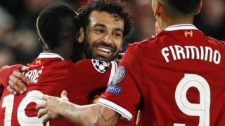 Sadio Mane, Mohamed Salah and Roberto Firmino
