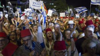 Израиль протестует в Тель-Авиве