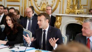 Jacinda Ardern and Emmanuel Macron launch the initiative in Paris