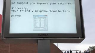 'Hacked' screen