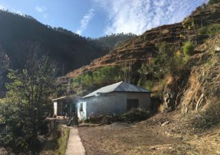 The home in Parsaoncha where Ms Kor and her children lived since 1954