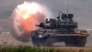 Russia has intensified combat drills for its armed forces - despite the expense