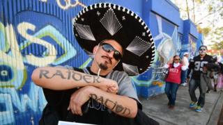Aficionado de la NFL en México