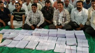 આંદોલનકારી ખેડૂતોની તસવીર