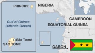 Map of Sao Tome and Principe