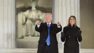 Donald Trump e sua mulher, Melina Trump