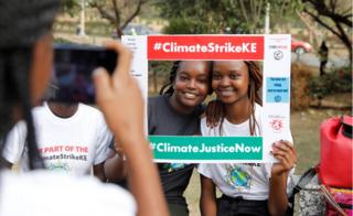 Protesters in Nairobi