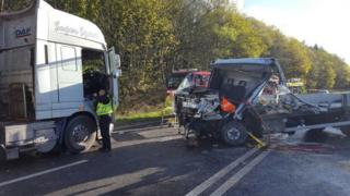 The lorry crash