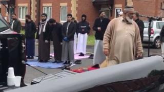 Worshippers in Blackburn street