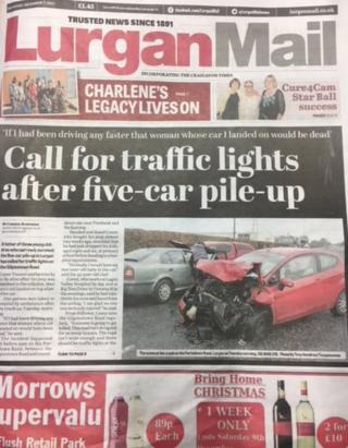 Lurgan Mail front page