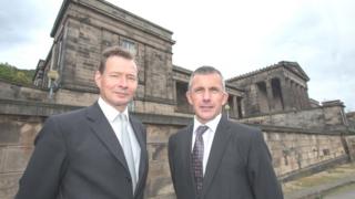 William Gray Muir, chairman of the Trust, and Dr Kenneth Taylor, headteacher of St Mary's Music School