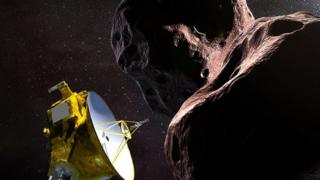 Ilustração: New Horizons e Ultima Thule