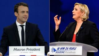Emmanuel Macron y Marine Le Pen