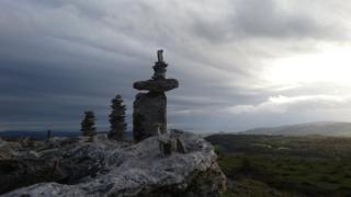 Rocks on a hill