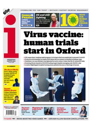 The i front page