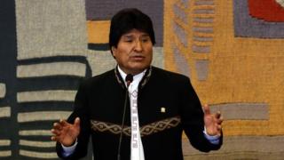 Evo Morales, em visita ao Brasil em 2017