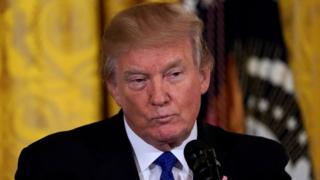 トランプ大統領(24日、ワシントン)